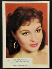 Vintage 1955 Yvonne Furneaux Film Stars Card #8 (Pretty Sharp) picture