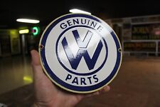 RARE VW VOLKSWAGEN GENUINE PARTS DEALER PORCELAIN METAL SIGN BUG 911 944 GERMAN picture