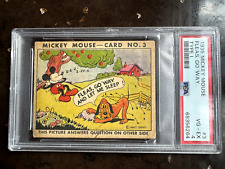 1935 Mickey Mouse Gum R89  Fleas, Go Away #3 Type 1   PSA 4  Undergraded  picture