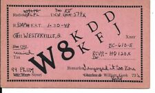 QSL 1948 Westerville Ohio   radio card picture