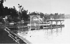 McPherson Point Boat Dock Conesus Lake Livonia New York NY Reprint Postcard picture