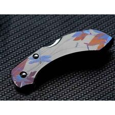 1 Pair Custom Made TC4 Titanium Alloy Handle Scales for Spyderco C28 Dragonfly picture