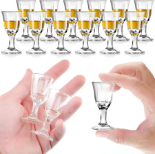 12 Pieces Mini Size 0.4 Oz Shot Glasses Cordial Shot Glasses Clear Cordial Glass picture