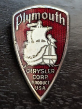 1935-38 Plymouth Mayflower Wings Radiator Emblem Hood Ornament Chrysler Usa picture