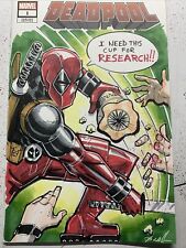 Deadpool 1 Original Sketch Cover Variant Dune Cup picture