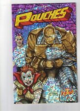 The Adventures of Wyatt & Pouches Pixel Foil Cover NM+ LACC 2023 Signed by NATWA picture
