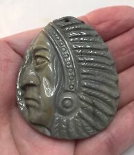 Native American Indian Hand Carving Jasper Stone - One of a Kind picture