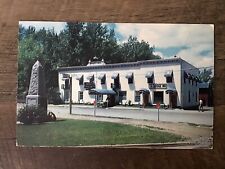 Hawkesbury Ontario Canada The Bridge Inn Vintage Posted Postcard With Stamp 1955 picture