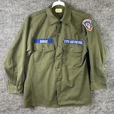 Vtg Army Utility Shirt Durable Press Shade 507 Size 15 1/2 X 31 Civil Air Patrol picture
