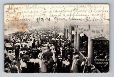 NJ-New Jersey, Boardwalk And Young's Pier, Scenic, c1904 Vintage Postcard picture