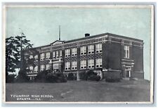 Sparta Illinois IL Postcard Township High School Exterior c1940 Vintage Antique picture
