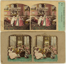 2 Photos Albumin Stereo Rose Enhanced Scene to The 1860 picture