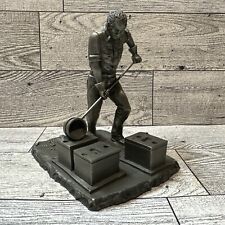 FRANKLIN MINT Fine Pewter The Foundry Worker Ron Hinote 1978 Vintage 4” Figurine picture