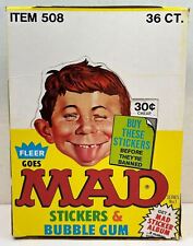 1983 Fleer MAD Magazine Stickers Vintage Wax Trading Card Box Full 36 Packs picture