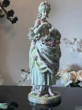 Large  European Vintage Porcelain Figurine Statue, 21 
