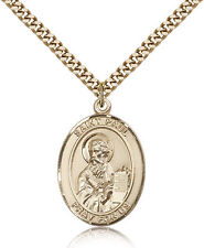 Saint Paul The Apostle Medal For Men - Gold Filled Necklace On 24 Chain - 30... picture
