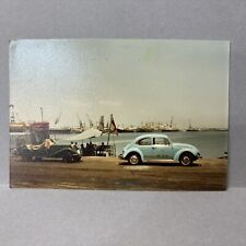 Vintage Found Photo Volkswagen Beetle Car VW Bug At Port of Tema Ghana 1980s picture