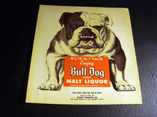 Circa 1950s Bull Dog Malt Liquor Display, California –  picture