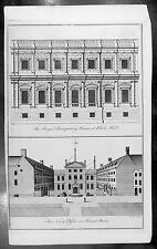 1755 Maitland Antique Print Banquet House Whitehall Navy Office, Broadway London picture
