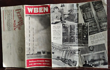 1942 WBEN Buffalo NY Evening News Red Network Radio Station Fold Out Brochure picture