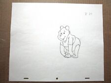 5 x ORIGINAL GROUP of PRODUCTION DRAWINGS WINNIE THE POOH bear WALT DISNEY 1990s picture