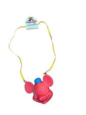 Vintage Walt Disney Canteen Mickey Mouse Head Red w/Blue Mickey's Friends NWT picture