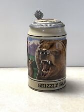 Budweiser stein endangered species series grizzly bear 1992 made in Brazil   40￼ picture