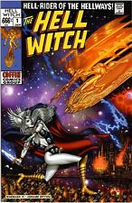 Hellwitch vs. Lady Death: Wargasm Silver Surfer Homage Card Stock Ltd to 600 NM picture
