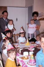 #B5- y Vintage 35mm Slide Photo- Young Girl Birthday Party- 1971 picture
