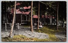 Postcard Echo Camp, Raquette Lake NY B139 picture