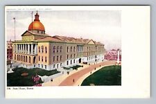 Boston MA-Massachusetts, State House, Exterior, Vintage Postcard picture
