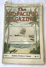 ANTIQUE 1911 “The Mid-Pacific Magazine” Vol. 1 No. 2 Hawaiian Kaiulani photo picture