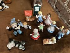 Lot Of 12 Vintage Bone China Miniature Nursery Rhyme Figurines—Some Rare picture