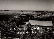 1940s OGALLALA NEBRASKA KINGSLEY DAM LAKE McCONAUGHY REAL PHOTO POSTCARD 25-166 picture