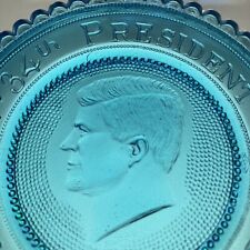 John F Kennedy JFK Rare Pairpoint Glass Cup Plate Variant w 34th President Error picture
