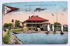 New Bedford MA Massachusetts Yacht Club Padanarum Station 1911 Postcard C5 picture