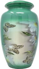 Graceful Tribute Memorializing Beloved Ones with Green Butterfly Cremation Urns picture