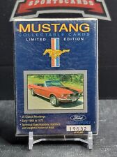 New Sealed Ford Mustang Collectible Cards Limited Edition 1965 - 1973 picture