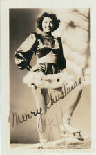 1939 TV & Movie Actress Jeff Donnell Original Autographed Merry Christmas picture