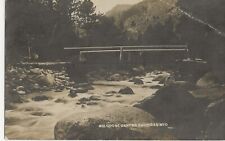 1910 Big Goose Canyon, Sheridan, Wyoming. Real Photo Postcard. Silver Sheen. picture