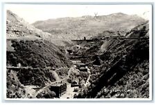 c1940's Mountain View Houses Scene Bingham Canyon Utah UT RPPC Photo Postcard picture