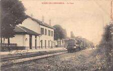 CPA 88 DOCELLES CHENIMENIL LA GARE (back not divided) (TRAIN IN STATION not common picture