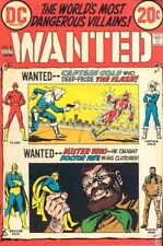 Wanted the World's Most Dangerous Villains #8 VG 1973 Stock Image Low Grade picture
