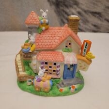 Cottontale Cottages Hand Painted Porcelain Bakery Easter Bunny Village House picture