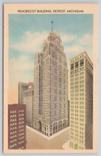 Postcard Penobscot Building Detroit Michigan picture