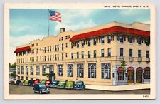 c1940s~Hotel Charles~Classic Cars~Shelby North Carolina NC Vintage Postcard picture