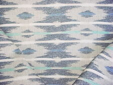 14-5/8Y KRAVET LEE JOFA BLUE CYCLADES IKAT DRAPERY UPHOLSTERY FABRIC picture