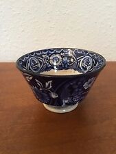 Antique Blue & White Cup Floral & Flower Pot Decorations Early 1800’s Holds 10oz picture