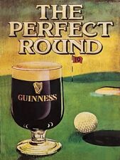 Guinness Beer - Golf Theme, The Perfect Round NEW METAL SIGN: 9x12