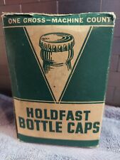 Vintage HOLDFAST Bottle Caps Bottle Crowns Green New Old Stock  picture
